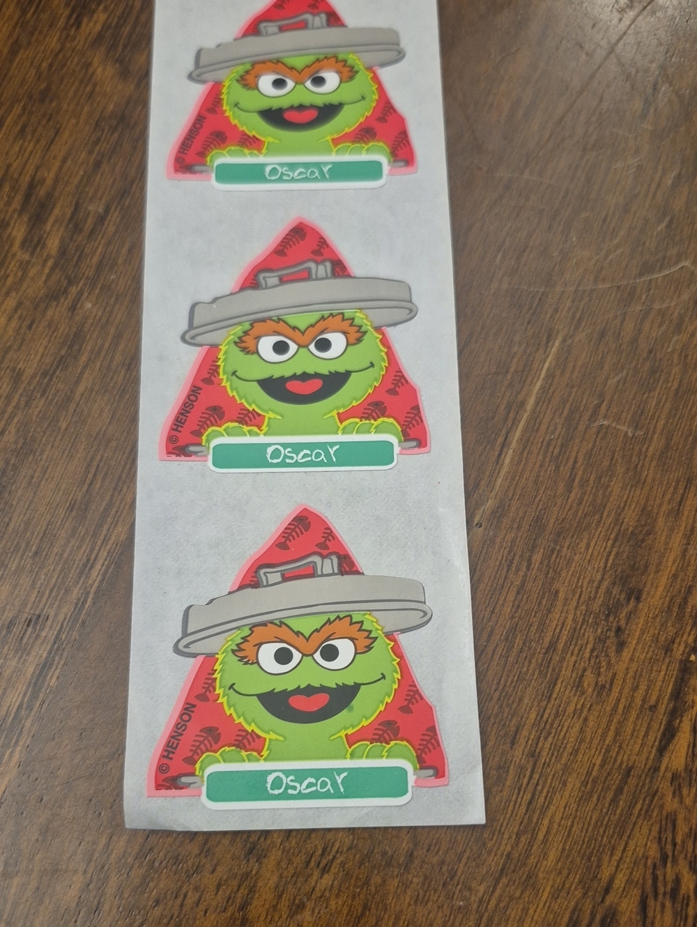 Oscar the Grouch Sticker Sheet - Green Character Stickers
